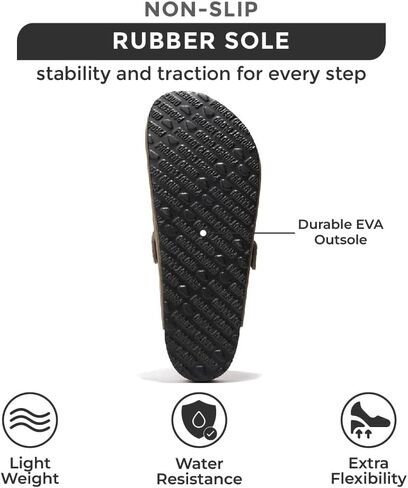 Project Cloud Mens Clogs - قبضات رغوة جلدية حقيقية للحبوب للرجال لدعم القدمين - بغال منصة غير قابلة للانزلاق (بروكلين) in Kuwait