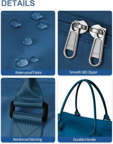 BAGAIL Travel Duffel Bag - Weekender, Overnight Gym Carry On Tote with Wet Pocket, Hospital Mom Bag for Labor and Delivery - Extra Large, Black in Kuwait