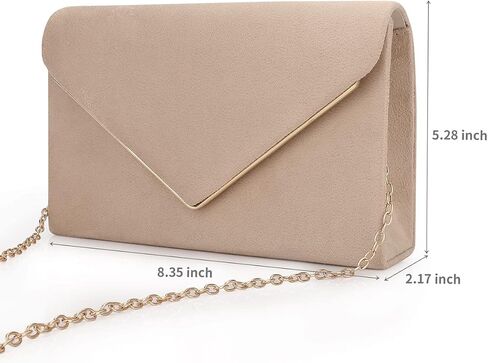 BBjinronjy Clutch Purse for Women Evening Bags Handbags for Wedding Party Cocktail Prom Faux Suede Crossbody Shoulder Bag in Kuwait