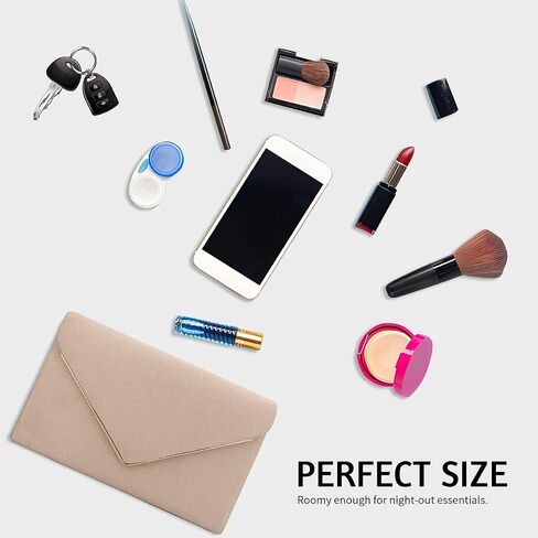 BBjinronjy Clutch Purse for Women Evening Bags Handbags for Wedding Party Cocktail Prom Faux Suede Crossbody Shoulder Bag in Kuwait