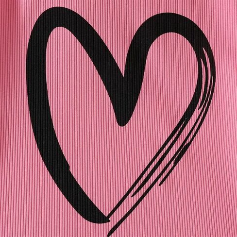 أطفال فتاة ملابس القلب طباعة قصيرة الأكمام قمة وسروال شورت لطيف فتاة الصيف مجموعة قصيرة in Kuwait