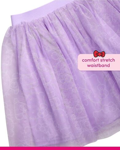 Hello Kitty Girls Tutu Skirt Set - 2 Piece Short Sleeve Graphic Top and Tulle Tutu Skirt Outfit Set (Sizes: 2T-12) in Saudi Arabia