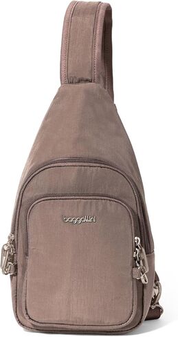 Baggallini Anti-Theft Daytripper Sling 7x12 Crossbody Travel Safe Bag W/Securtex Locking Zippers, Slash-Resistant & RFID in Saudi Arabia