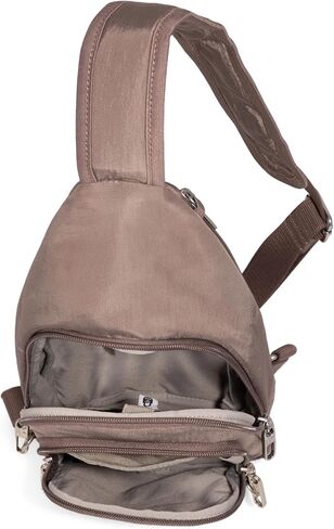 Baggallini Anti-Theft Daytripper Sling 7x12 Crossbody Travel Safe Bag W/Securtex Locking Zippers, Slash-Resistant & RFID in Saudi Arabia