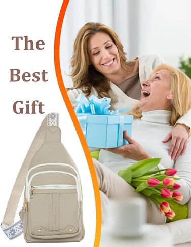 Christmas Gifts for Mom Wife Crossbody Bags Gifts for Women Birthday Gifts for Her Small Crossbody Sling Bag Fanny Pack Chest Travel Anti Theft Purse Unique Secret Santa Mothers Day Gift Ideas in Saudi Arabia