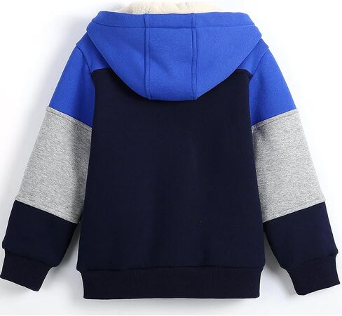 Bumeex Kids Boy's Girl's Sherpa Fleece jacke spring Fall Winter up Sweatshirt Hoodie 2-14y (طفل صغير/طفل) in Kuwait
