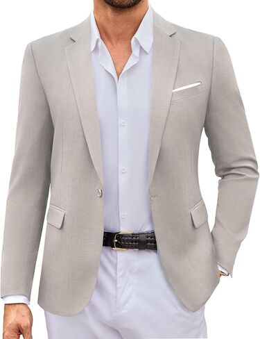 COOFANDY Mens Casual Blazer Suit Jackets Slim Fit One Button Sport Coats Lightweight Business Sports Jackets in Kuwait