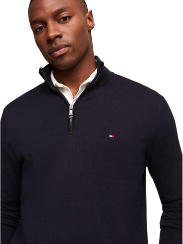 Tommy Hilfiger Men's Lightweight Pullover Quarter Zip Sweater in Saudi Arabia