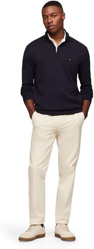 Tommy Hilfiger Men's Lightweight Pullover Quarter Zip Sweater in Saudi Arabia