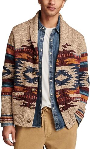 Lucky Brand Men's Southwest Shawl Cardigan in Kuwait