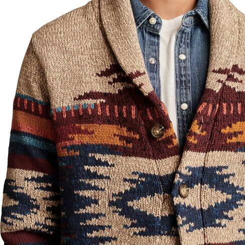 Lucky Brand Men's Southwest Shawl Cardigan in Kuwait