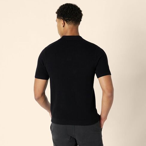 Amazon Essentials Men's Regular-Fit Short-Sleeve Knit Polo Sweater in Saudi Arabia