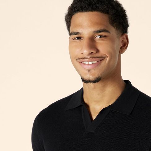 Amazon Essentials Men's Regular-Fit Short-Sleeve Knit Polo Sweater in Saudi Arabia