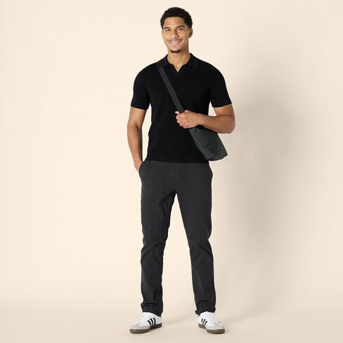 Amazon Essentials Men's Regular-Fit Short-Sleeve Knit Polo Sweater in Saudi Arabia