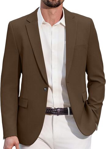 COOFANDY Men's Casual Blazer Regular Fit Lightweight Sport Coats One Button Suit Jacket Dress Blazer Jackets in Saudi Arabia
