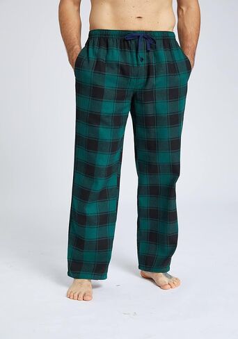 jupitersecret mens pajama pants مجموعة من القطن الفانيلا سراويل نوم وخفيفة الوزن ، وسروال PJ مع جيوب وزر زر in Kuwait
