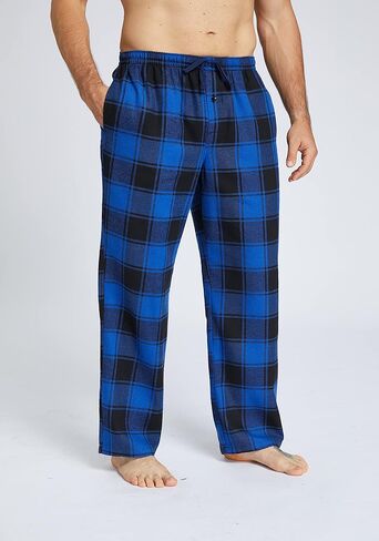 jupitersecret mens pajama pants مجموعة من القطن الفانيلا سراويل نوم وخفيفة الوزن ، وسروال PJ مع جيوب وزر زر in Kuwait