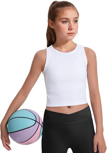 jocmic girls tank tops kids stholectic tank stank lebbed tops tops for tops for gym yoga in Kuwait