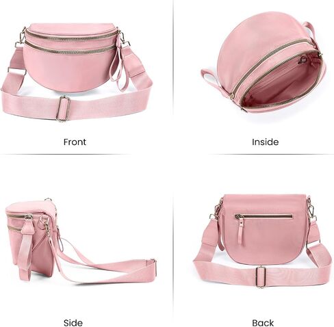 Crossbody Bags Bum Bag for Women Large Sling Bag Purse with Adjustable Strap（Black） in Kuwait