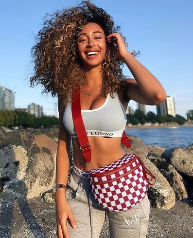 حقيبة BAM Crossbody Bag Bag Bag Bag Bag Bass للنساء ، وحزم حزم حزم فاصلة فسيحة in Kuwait