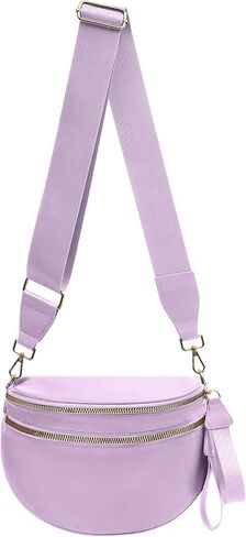 Crossbody Bags Bum Bag for Women Large Sling Bag Purse with Adjustable Strap（Black） in Kuwait