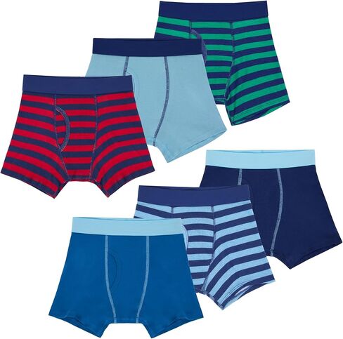 Saint Eve Kids Little Boys Cotton Cotton Door ، Soft Breatable Multi Pack Boxer Boxer in Kuwait