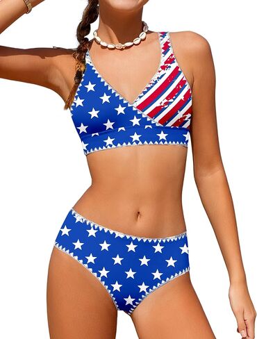 KANGKANG Girls Swimsuit Bikini Set Solid Color V-Neck Two Piece Bathing Suit with Chest Pad Adjustable Straps Swimwear 7-16T in Kuwait