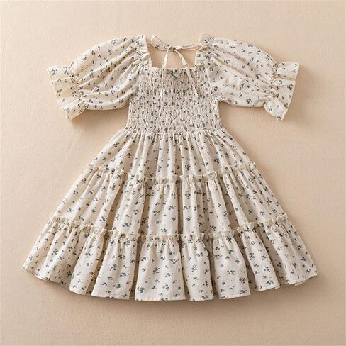 nnjxd فتاة صغيرة الفتاة الأزهار فستان الأميرة Girls Casaul مطبوعة A-Line Sundress in Kuwait