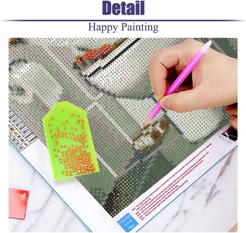 مجموعات اللوحات الماسية للبالغين ، وأطقم فن الماس 5D ، ورسومات الماس DIY للبالغين المبتدئين ، والطلاء الكامل للحفر مع الماس والحرف لتديين الجدار المنزلي 12x16 بوصة in Kuwait