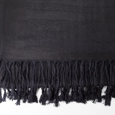 Ciormis Two Tone Silky Paisley Pashmina Shawl Scarf,Soft Women's Rave Jacquard Pashminas Wrap Scarves in Saudi Arabia