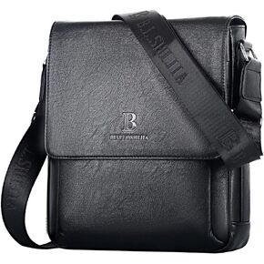 حقيبة Crossbody للرجال Leathario ، جلد نباتي ، حقيبة حبال محفظة الكتف ، رسول صغير للتسافر يوميًا