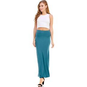 تنانير Maxi عالية الخصر للنساء - تنورة كاحل قياسية وحجمها - تنورة طويلة وغير رسمية للنساء