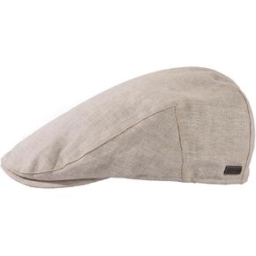 TOP-EX L/XL/XXL 100% Natural Linen Flat Cap Summer Cooling Eco-Friendly