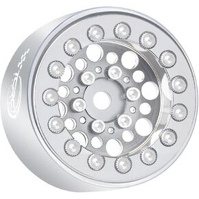 4PCS Deep Dish 1.0Inch Beadlock Wheels Hubs for Axial SCX24 FCX24 TRX4M Redcat Ascent-18 HPI Venture18 Upgrade,Pink in Kuwait