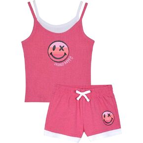 Sweet Butterfly Girls Short Sets with Fashion Tops and Matching Shorts for Kids Clothing With Fun Prints Sizes 5-16 in Saudi Arabia
