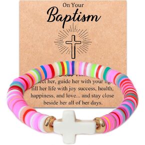 Cross Bracelets Easter Gifts Basket Stuffers First Communion Baptism Gifts for Girls