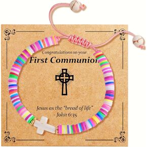 First Communion Gifts for Girls - Cross Bracelet for Girls First Holy Communion, Baptism, Confirmation Gifts for Teen Girls Granddaughter Daughter Niece in Kuwait