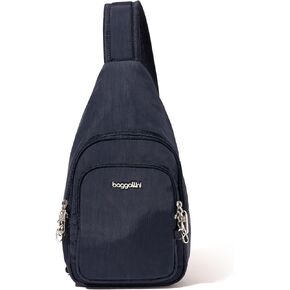 Baggallini Anti-Theft Daytripper Sling 7x12 Crossbody Travel Safe Bag W/Securtex Locking Zippers, Slash-Resistant & RFID