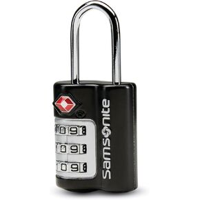 Samsonite 3-Dial Combination Lock, TSA Approved Travel Lock, Black
