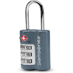 Samsonite 3-Dial Combination Lock, TSA Approved Travel Lock, State Blue