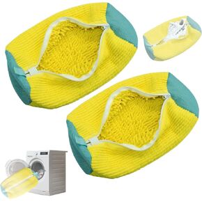 Shoe Washing Machine Bag, Sneaker Cleaning Laundry Reusable Shoe Bag for Washer and Dryer 2PCS for All Shoes