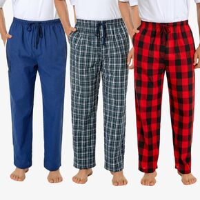 jupitersecret mens pajama pants مجموعة القطن خفيفة الوزن منقوشة السراويل والسيارات ، وتراجع PJ مع جيوب وزر الزر