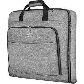 Matein Garment Bag for Travel ، وحمل كبير على أكياس ملابس مع حزام للأعمال التجارية ، وذلة معلقة للماء حقيبة أمتعة للرجال ، وغطاء حقيبة خالية من التجاعيد لفساتين القمصان ، والأسود