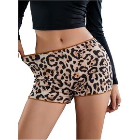 Soly Hux Womens Cheetah Print Micro Shorts Leopard Y2K Mini Rave Outfits