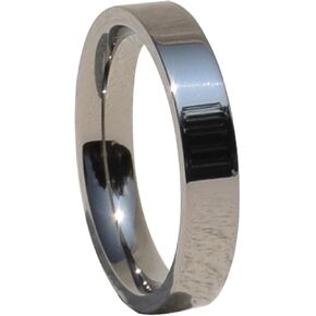 حلقة Hachfeld Pure Titanium Ring 3.3 مم أزياء أصلية زفاف عالية الجودة ، حلقة رنين مصنوعة يدويًا ، غير مؤكسدة ، غير صدأ ، غير متلازلة ، مقاومة للتآكل (0) (حلقة التيتانيوم 3.3 مم ، 4)