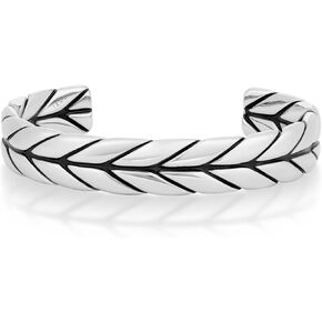 COBI 316L Stainless Steel Bracelets for Men, Thick Thin Cuban Link Chain, Blue Black Grey Beaded Stone, Premium Leather Jewelry with Totem, Franco Chain, Hip Hop Punk Style, Ideal Gift, 7 8 9 Inch