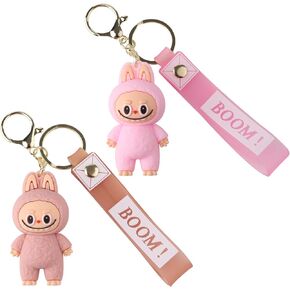 Cartoon Keychain Accessory Decor,Cute Keychains,Keychain Decoration backpacks Bag Pendant,Key Purse Handbag Charms for Women(2Pack)