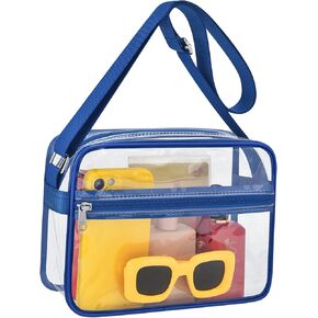 May Tree Clear Bag for Stadium Events Bag Clear Messenger Bag مناسبة للملابس الموسيقية والأحداث الرياضية