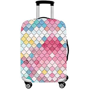 Luggage Cover Colorful Suitcase Cover Elastic Protector Sets For 18-32 Inch Suitcase Travel Accessories (Graffiti Dog, M)