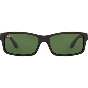 نظارة شمسية مستطيلة Ray-Ban RB4151 ، الأخضر الأسود/المستقطب ، 59 ملم